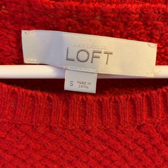 LOFT Red Sweater - Picture 5 of 7